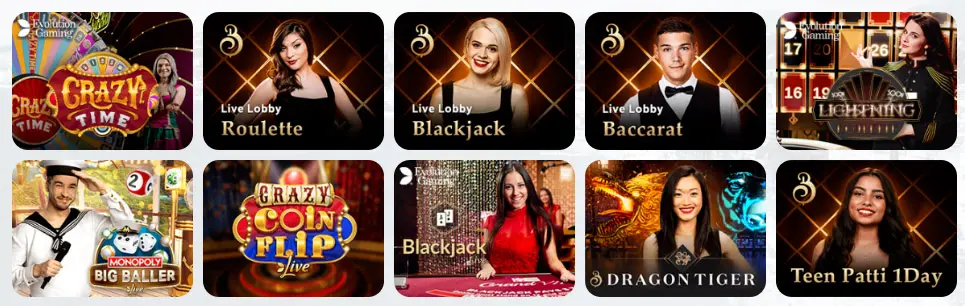 Juegos de casino en vivo TWIN CASINO