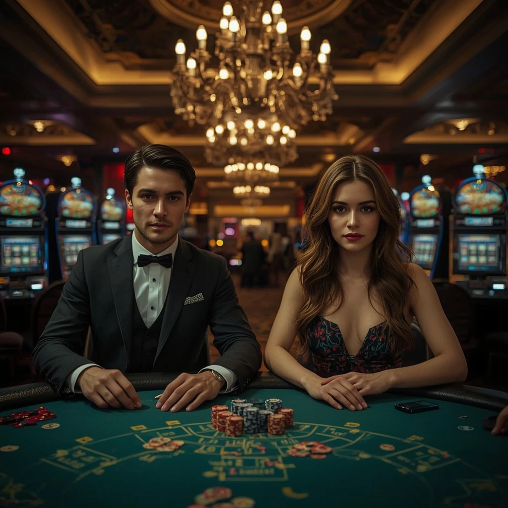 Dos jugadores de póker en TWIN CASINO de Chile